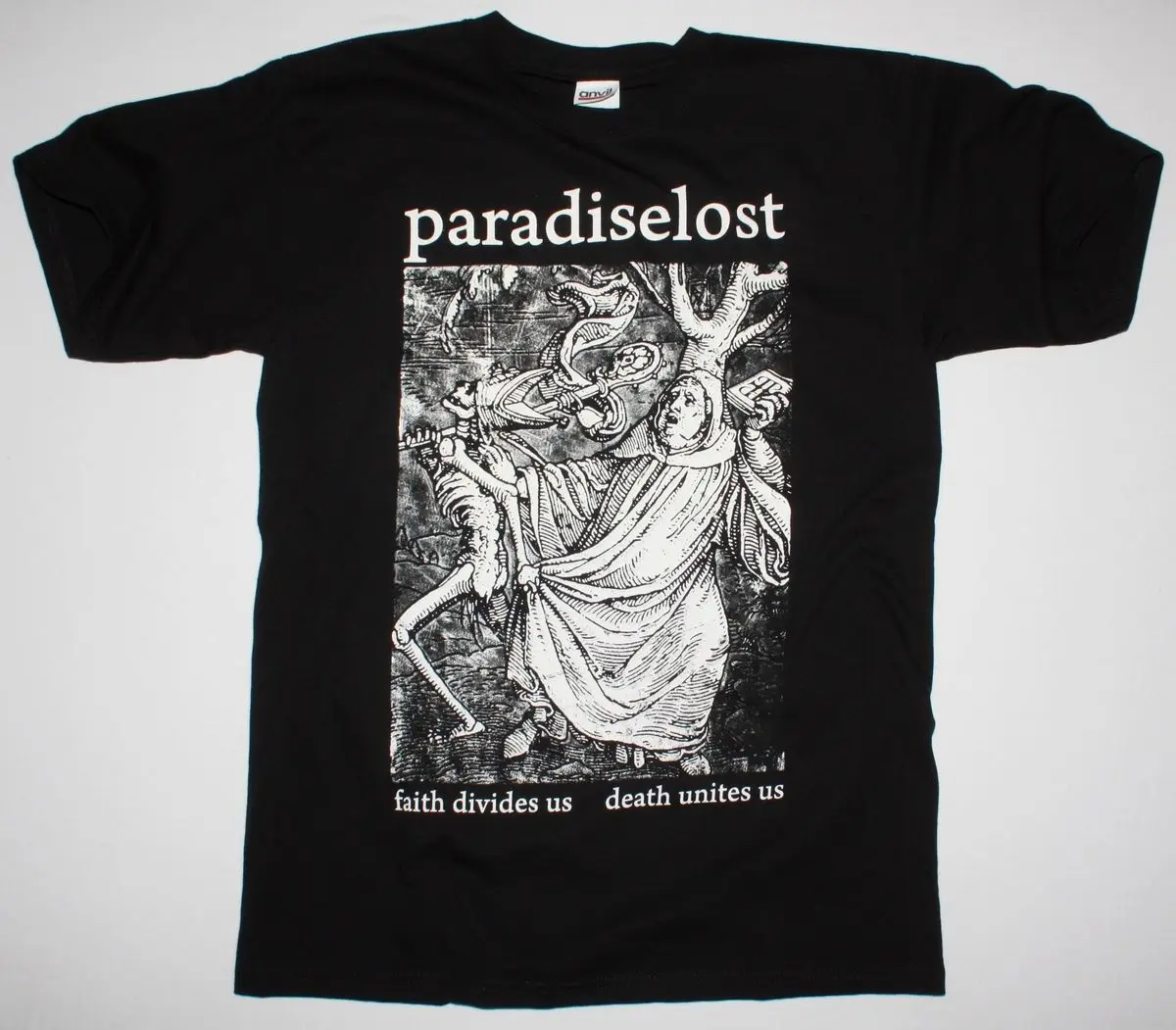 Райский LOST FAITH делит нас смерти соединяет США черная футболка Готический DOOM METALPrint