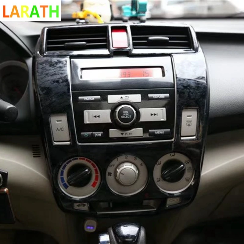 Центральная консоль для салона автомобиля Honda City 2008 2012 из углеродного волокна