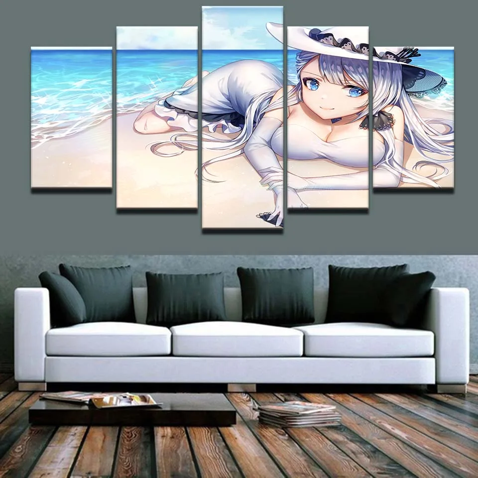 Современная HD Модульная картина настенная художественная структура 5 комплектов