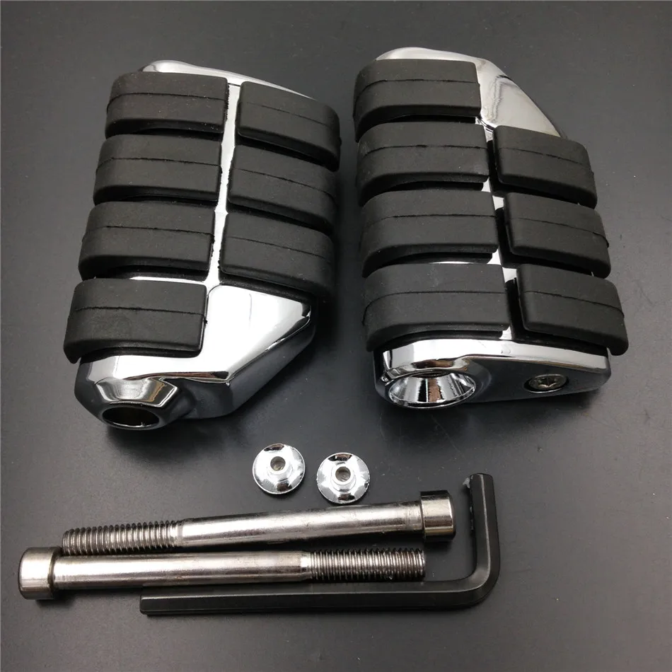 Передняя алюминиевая подставка для ног мотоцикла Yamaha Road Star Warrior Rubber|foot rest|pegs