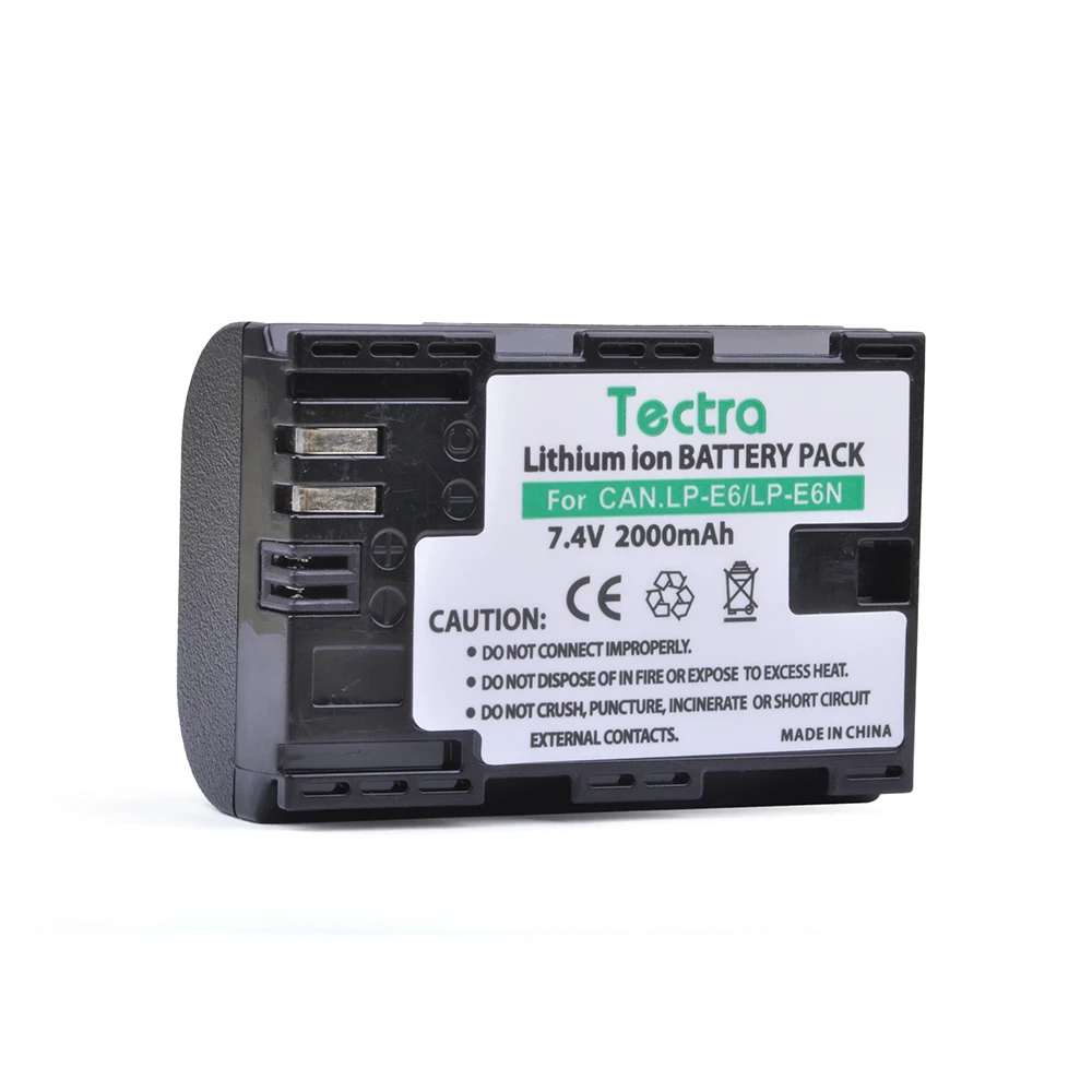 Аккумулятор Tectra LPE6 LPE6N для Canon EOS 5D 5D2 5DS R Mark II 2 / III 3 6D 60D 60Da 7D 7D2 7DII 70D 80D и т. Д. 4 шт.|battery