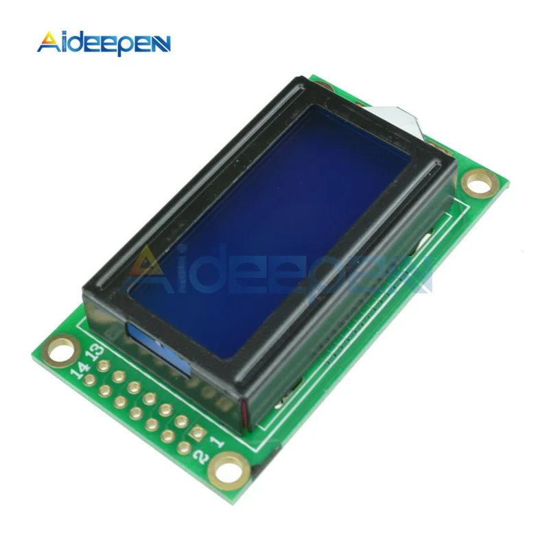 0802 LCD Module 8 x 2 Character Display 5V LCD Backlight Blue/Yellow For Arduino DIY Kit