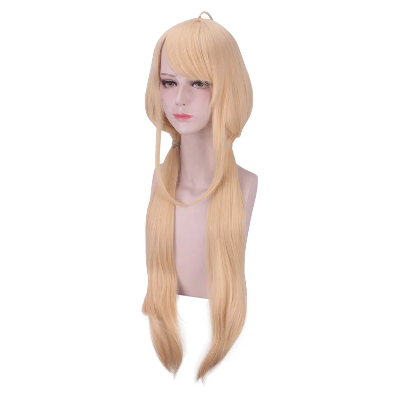 Парик для косплея IDOLM STER futaba anzu светильник золотистый длинный прямой парик из