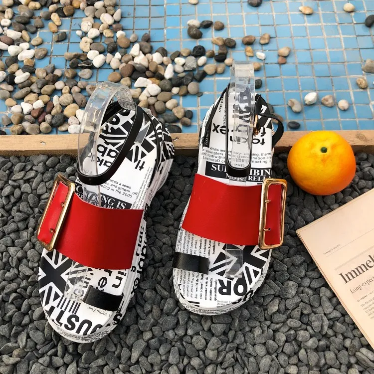 Шлепанцы женские кожаные пляжные сандалии гладиаторы тапки на платформе