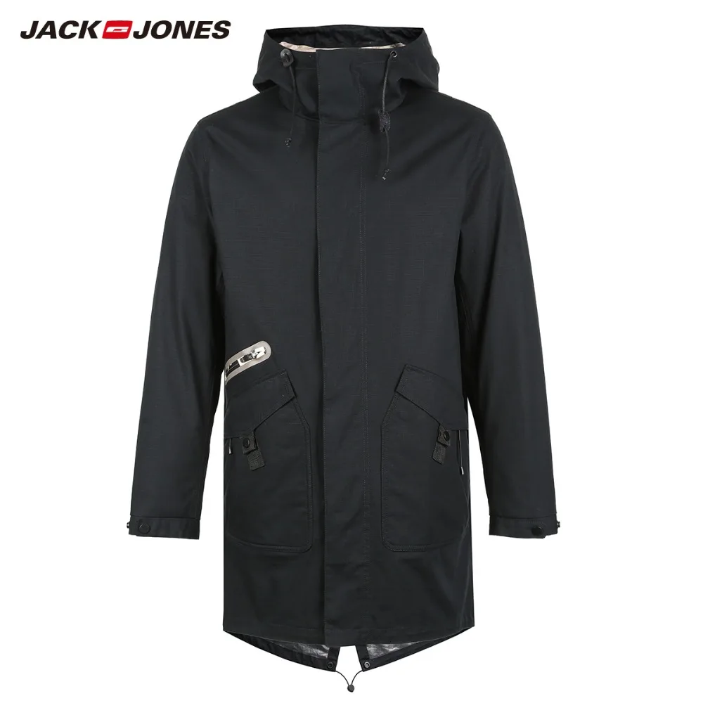 JackJones Мужская парка 3 в 1 пальто Длинная Куртка мужская тренчкот колледж роскошная