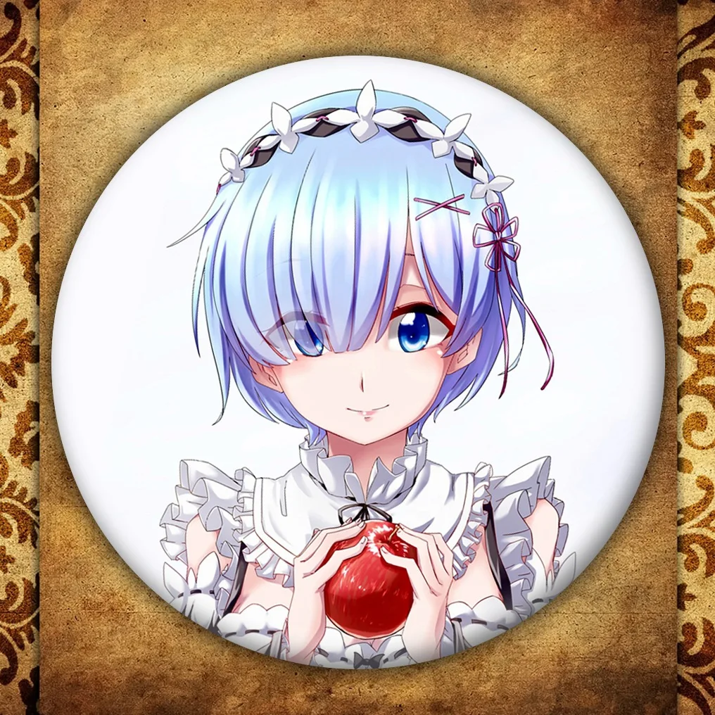 Аниме RE Zero Badge модная металлическая брошь в виде японского мультфильма Начиная