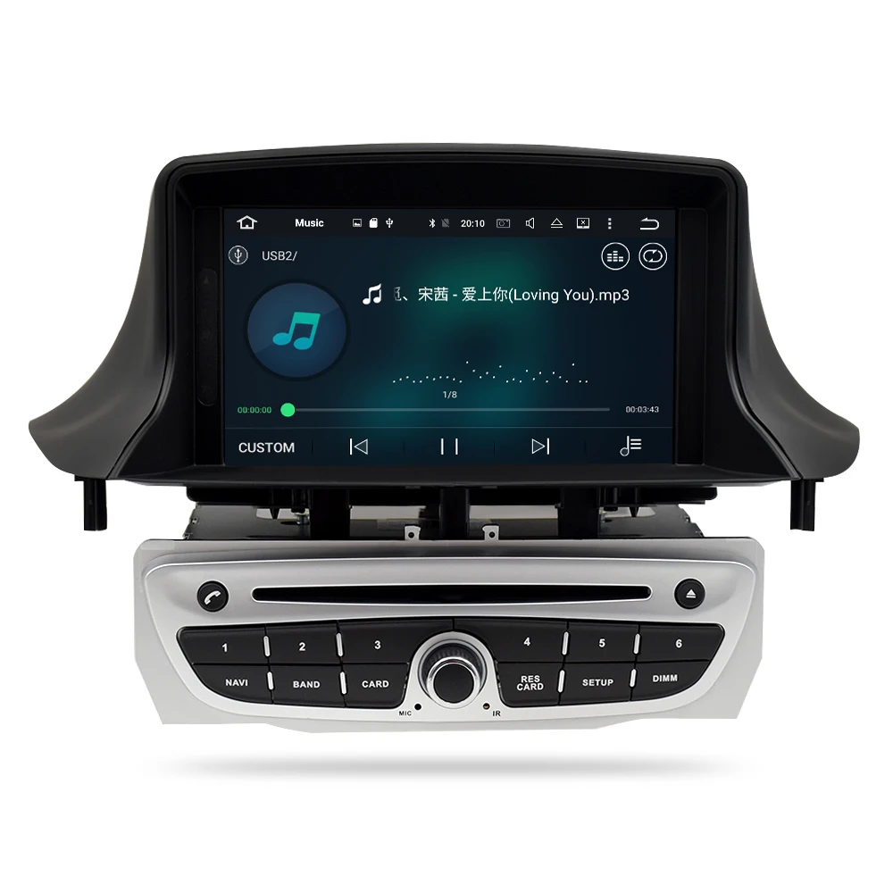 Ips Экран Android 9,0 Автомобиль Радио DVD плеер Мультимедиа Стерео для Renault Megane 3 Fluence 2009- WI-FI видео gps навигации