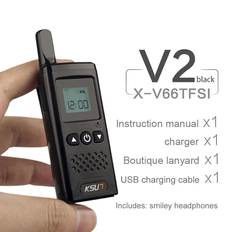 Модная Портативная мини радио в металлическом корпусе внутренняя связь UHF