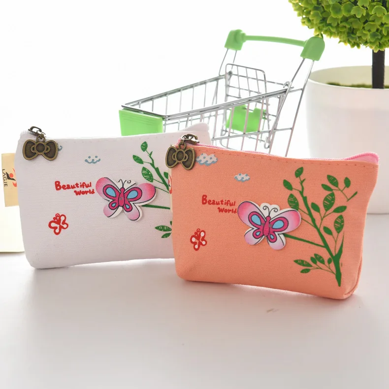 Бесплатная доставка! 1 лот = 16 шт.! китайский стиль Бабочка Холст Портмоне/ключ