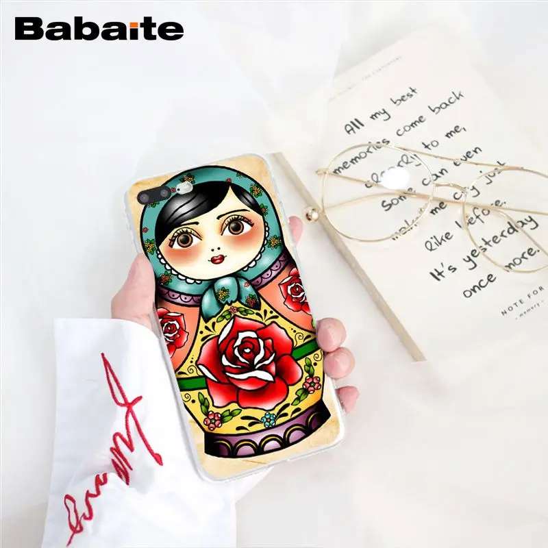 Babaite милые русские куклы матрешка чехол для телефона чехол для iphone 11 Pro 11Pro Max 8 7 6 6S Plus X XS MAX 5 5S SE XR