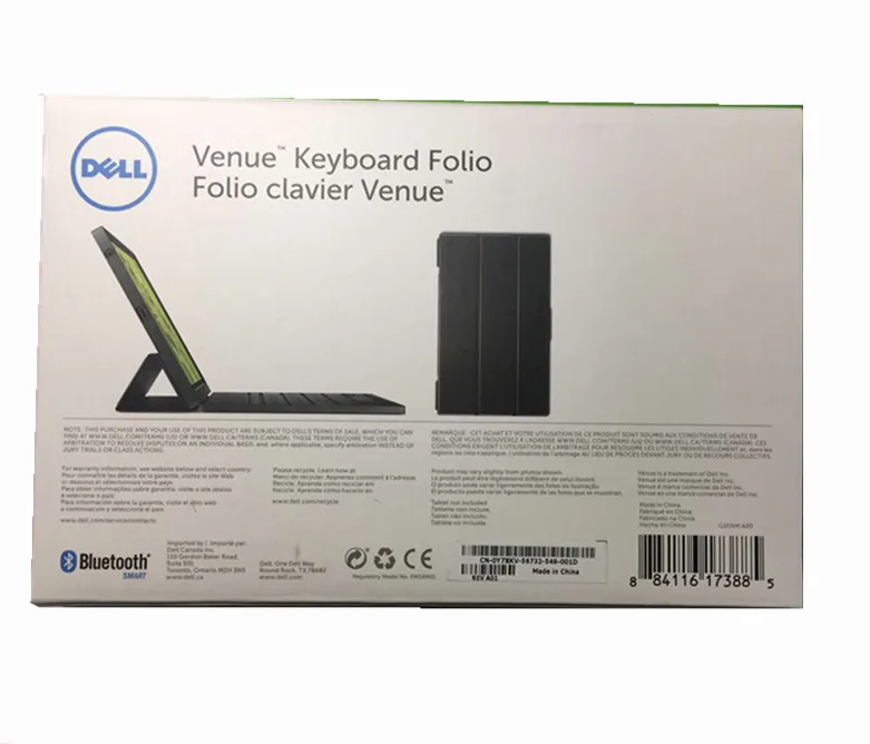 Оригинальный чехол для клавиатуры 8 дюймового планшета Dell Venue 7840 Tablet PC
