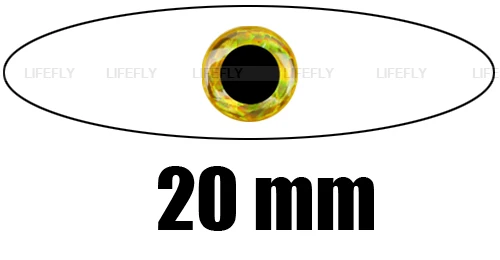 

20mm 3D Gold / Wholesale 240 Soft Molded 3D Holographic Fish Eyes, Fly Tying, Jig, Lure Making