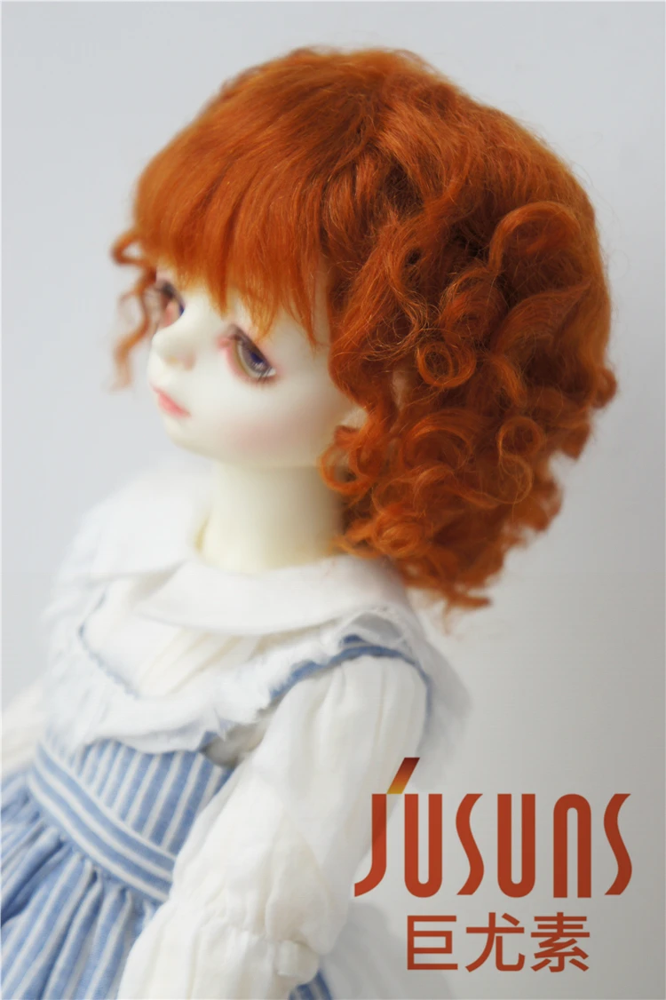 JD012 Модный мягкий мохеровый BJD кукольный парик милый 9 10 дюймов кукольные парики