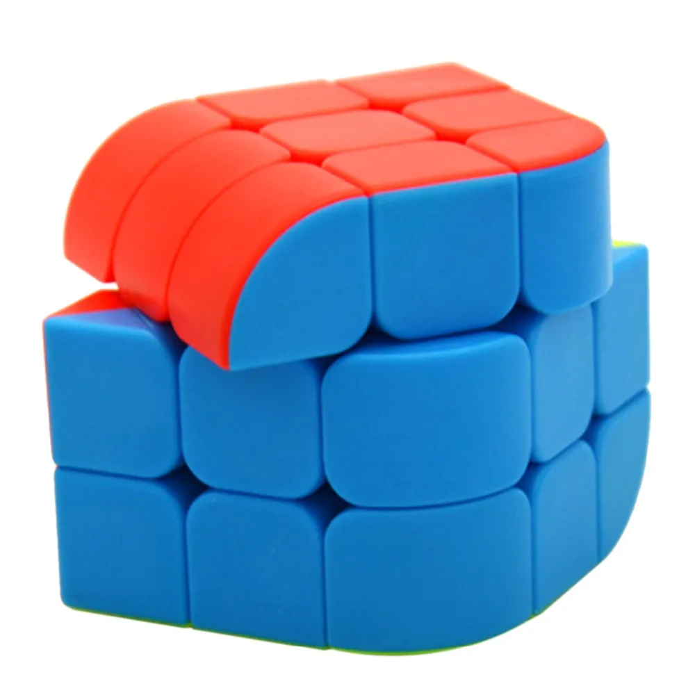 LeFun Trihedron скоростной магический куб головоломка игрушка Stickerless красочные Magico cubo |