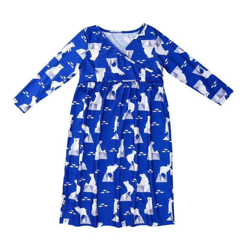 Модный семейный пижамный комплект Рождественская одежда для сна папы и мамы