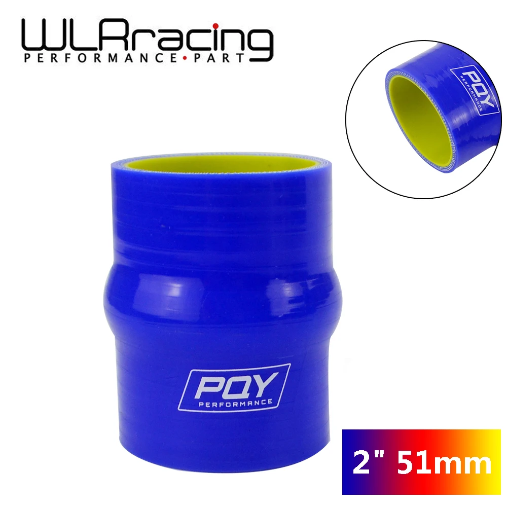 

WLR Racing - Blue & Yellow 2 "51 мм, Прямой силиконовый шланг, соединительная муфта для интеркулера с логотип PQY WLR-HSH0020-QY