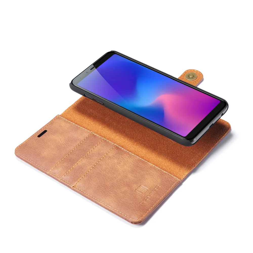 Чехол для телефона samsung A6 plus A6plus 2018 кошелек чехол с отделениями карт карманный
