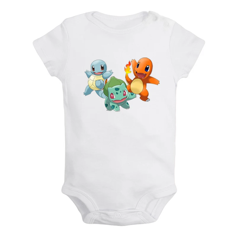 JaBaby574WD Мультфильм Charmander Charmeleon Charizard Покемон дизайн для новорожденных мальчиков и девочек униформа-комбинезон с принтом для младенцев - Цвет: JaBaby574WD