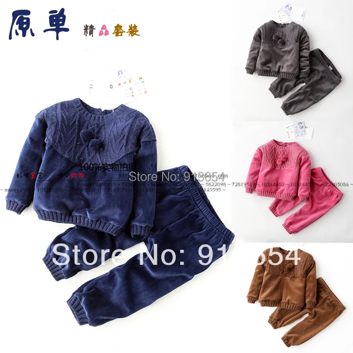 Комплекты одежды для новорожденных мальчиков и девочек флисовый пуловер детские