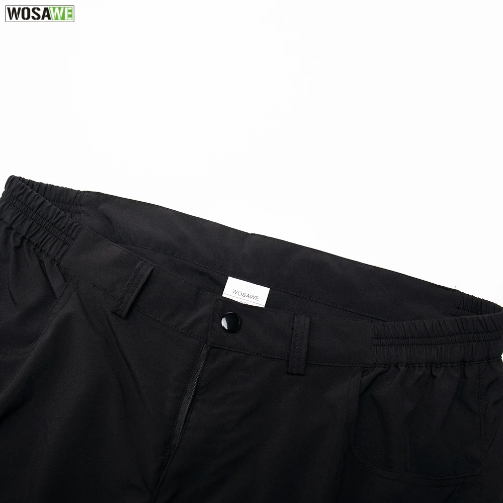 Мужские мотоциклетные шорты WOSAWE летние спортивные штаны на молнии с карманами и