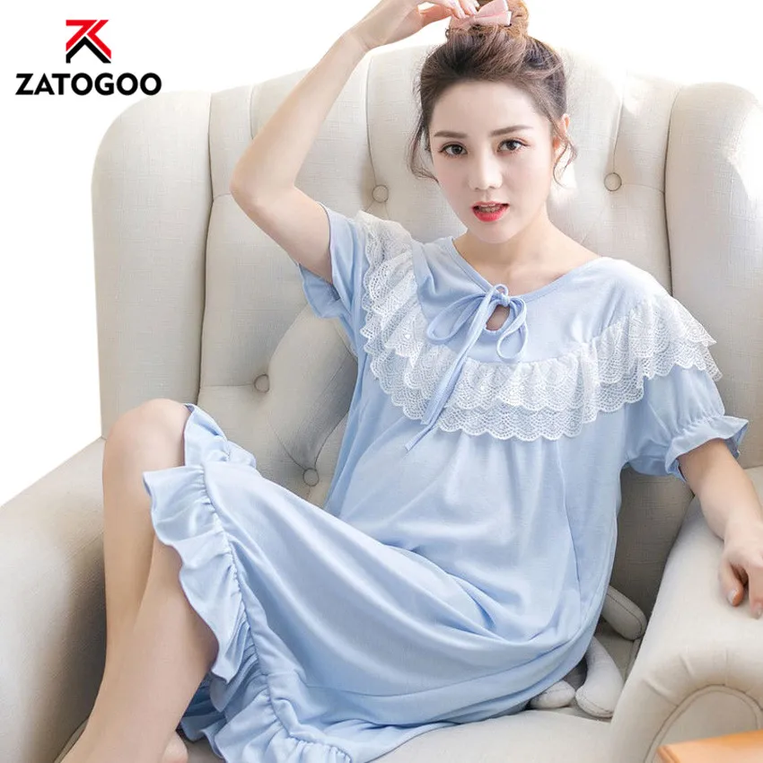 Pattern 1 Размера плюс кормящих для беременных свободное платье для сна с коротким рукавом для беременных женщин Ночная рубашка мягкая ночная рубашка для беременных Ночная одежда - Цвет: Pattern 1