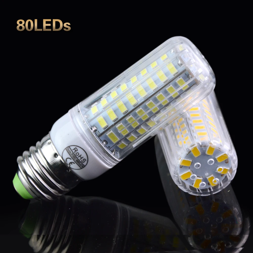 Светодиодная лампа Кукуруза E27 SMD5730 24/30/42/64/80/89/108 120 светодиосветильник