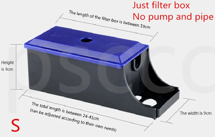 Fish tank box S SUNSUN аквариумный Биохимический внешний верхний фильтр+ аэрация+ циркуляция воды очистка фильтр для воды - Цвет: Fish tank box S