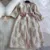 Шелковый вельветовый женский халат с цветочной вышивкой, роскошный комплект из 2 предметов, Элегантная ночная рубашка с длинным рукавом, утепленная одежда для сна, банный халат, 2269 - изображение