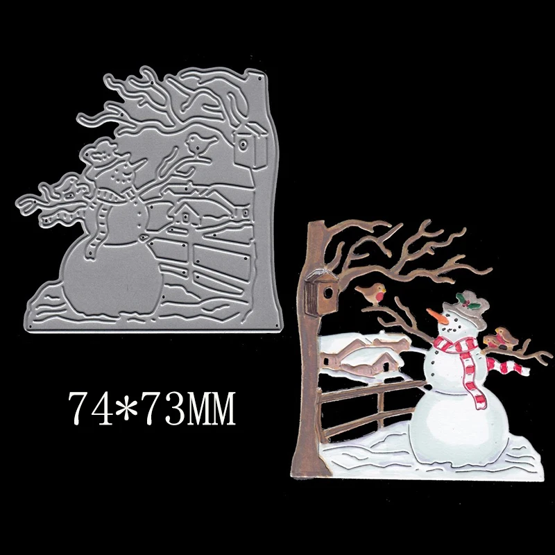 

Winter Freinedly Snowman Metal Cutting Dies New 2019 Stencils DIY Scrapbooking DIY Paper Cards Craft Making Craft Decoration