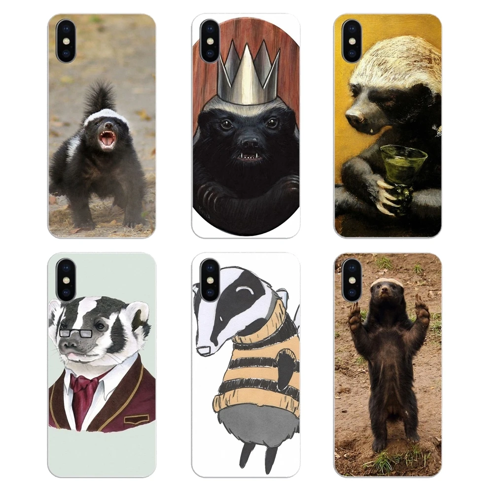 Silicone Phone Cover Bag Cartoon Honey badger For Huawei G7 G8 P7 P8 P9 Lite Honor 4C 5X 5C 6X Mate 7 8 9 Y3 Y5 Y6 II 2 Pro 2017 |