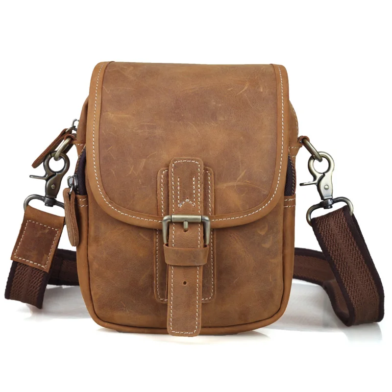 2017 ручной работы натуральная кожа небольшой старинный кожаный Сумка талии