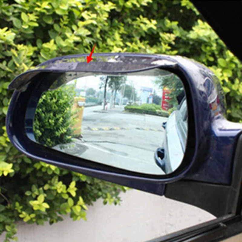 2 ПВХ автомобиля Стайлинг водонепроницаемый зеркало заднего вида бровей