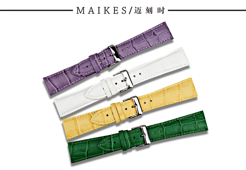 MAIKES, новинка, аксессуары для часов, 12 мм-22 мм, Ремешки для наручных часов, женские, синий, натуральная кожа, ремешок для часов, браслет для Citizen, ремешок для часов