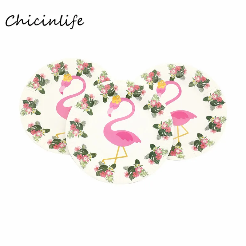 Chicinlife фламинго украшение для вечеринки салфетка баннер из фигурок Фламинго