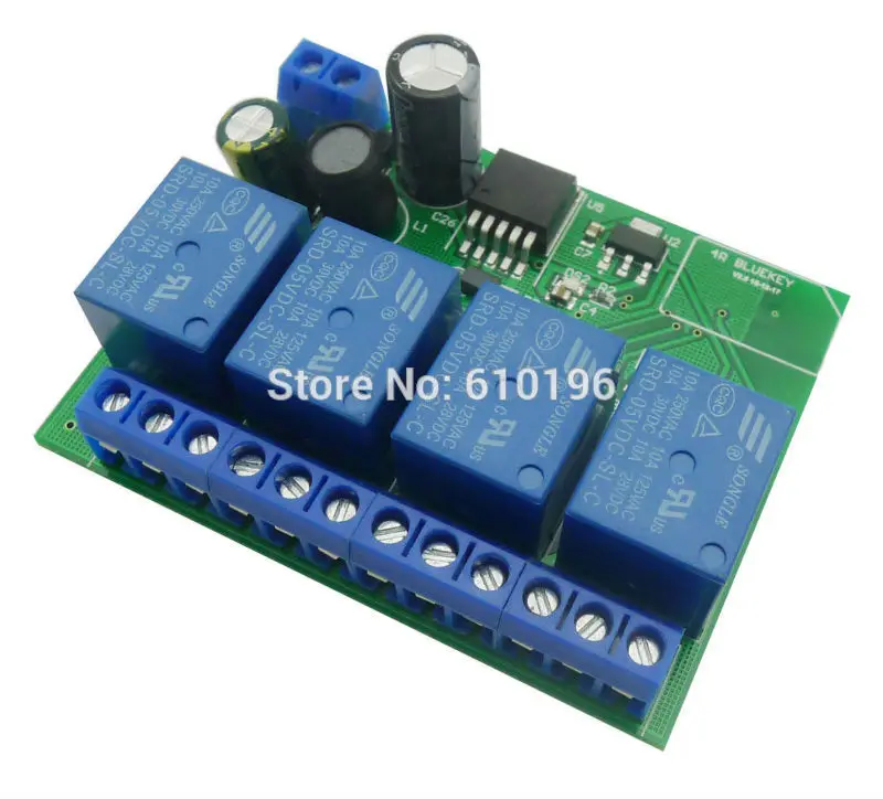 4 канальный 12В релейный модуль Bluetooth 0 переключатель ble для Apple Android Phone IOT|module