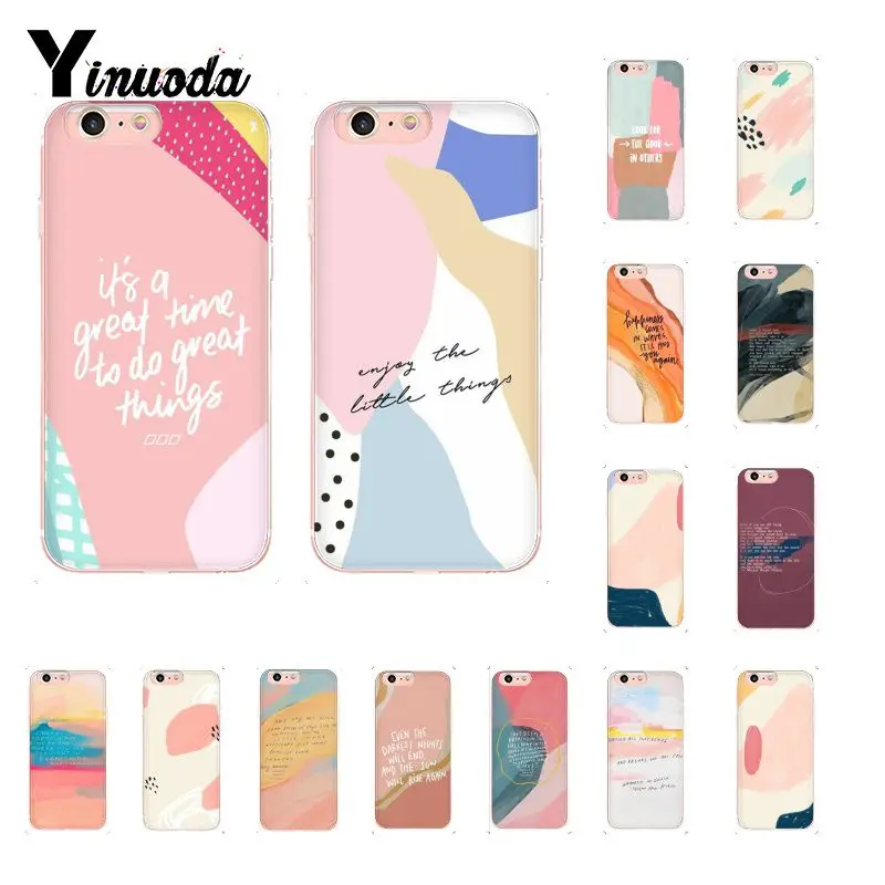 Yinuoda миры шаблон Художественная печать Красочные DIY рисунок телефон чехол для iPhone