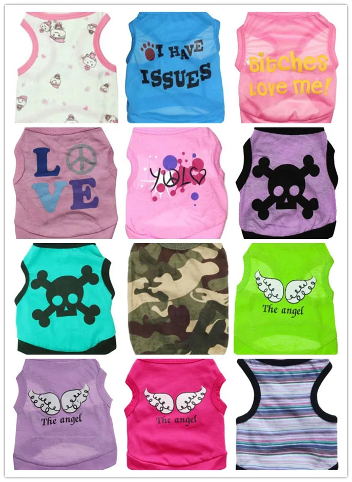 1 шт. большая акция летняя одежда для собак жилет домашних животных рубашки