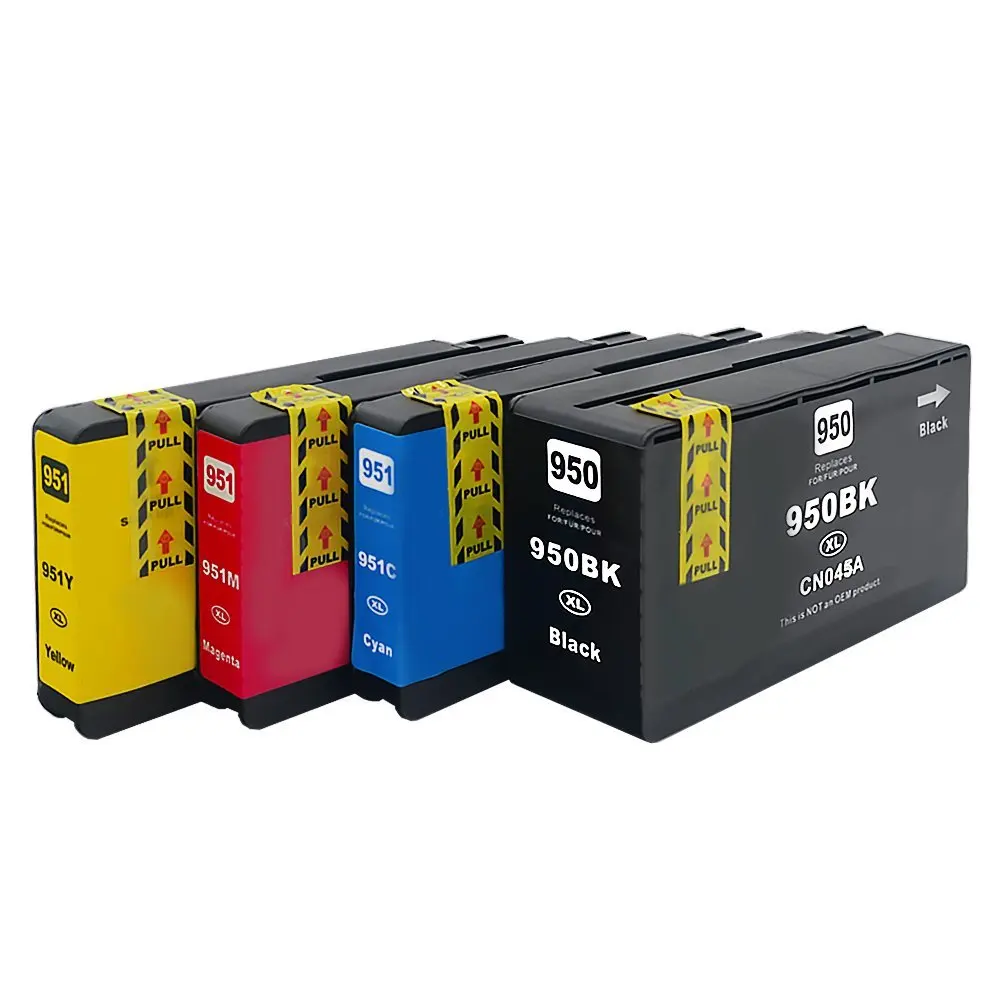 4 упаковки совместимы с 950XL 951XL чернильные картриджи для OfficeJet Pro 8600 8100 8610 8620 8660 8630