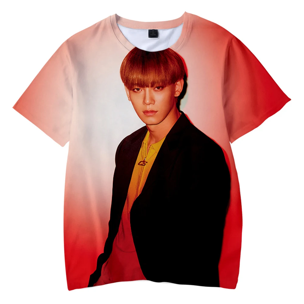 Kpop Bang Store EXO Love Shot Детские футболки с 3D принтом модные летние коротким рукавом 2019