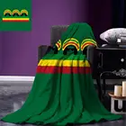 Плед из ямайского материала, в стиле японских регги, с минималистичными формами головы и шляпами, с флагом страны, теплый флисовый плед для кровати