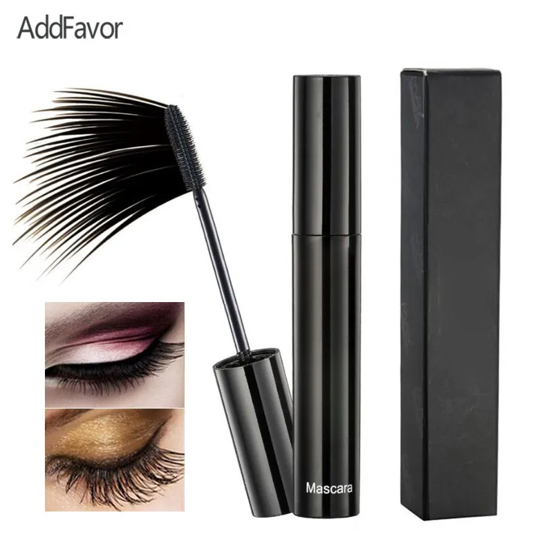 Натуральная черная тушь для ресниц AddFavor увеличение объема завитка водостойкая
