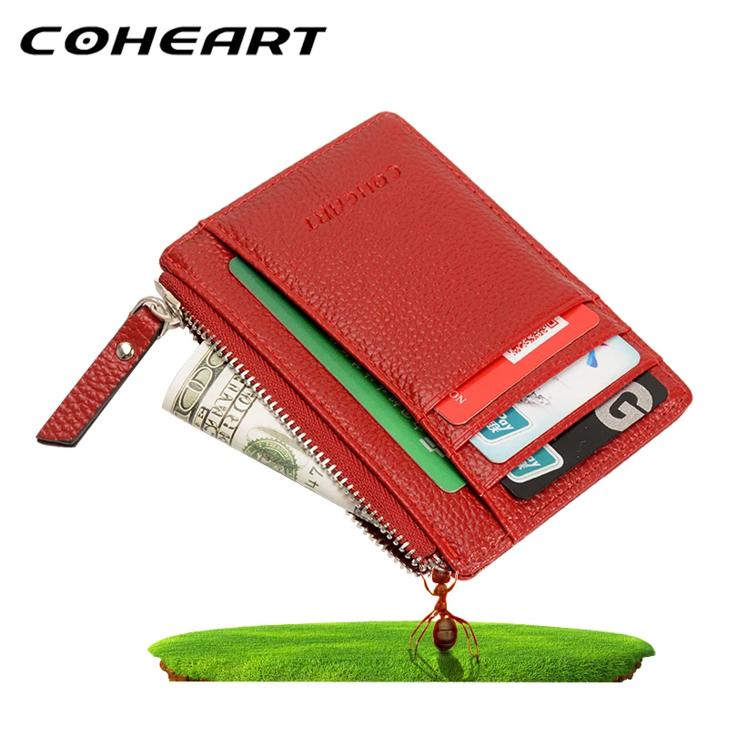 COHEART кошелек женский Кожаный Маленький ультратонкий сверхлегкий портмоне
