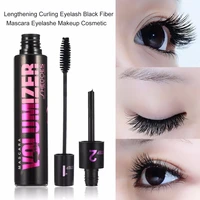 1pcs eye makeup mascara lengthening thick curling eyelash black fiber mascara natural beauty cosmetic tools wholesale