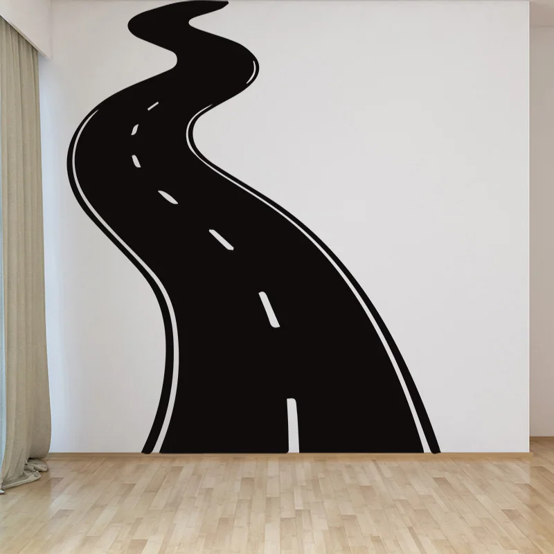 

A Highway Design Wall Stickers Children's Room Vinyl Decoration Wall Stickers Home Decor Living Room Removable Sticker Mural