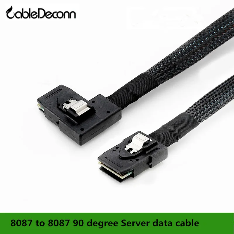 CableDeconn 0 7 м внутренний мини sas 36 контактный 8087 на левый и правый изгиб 90 градусов SFF