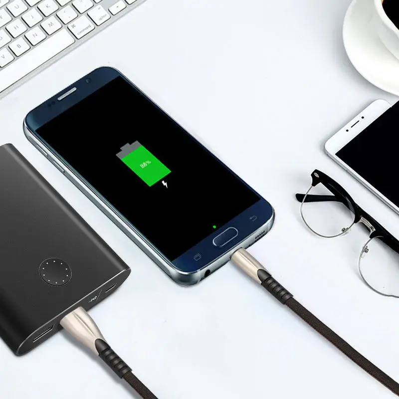Micro-Usb зарядное устройство кабель для быстрой зарядки для Xiaomi huawei Microusb кабель для передачи данных для Android кабели для мобильных телефонов(серый серебристый+ B