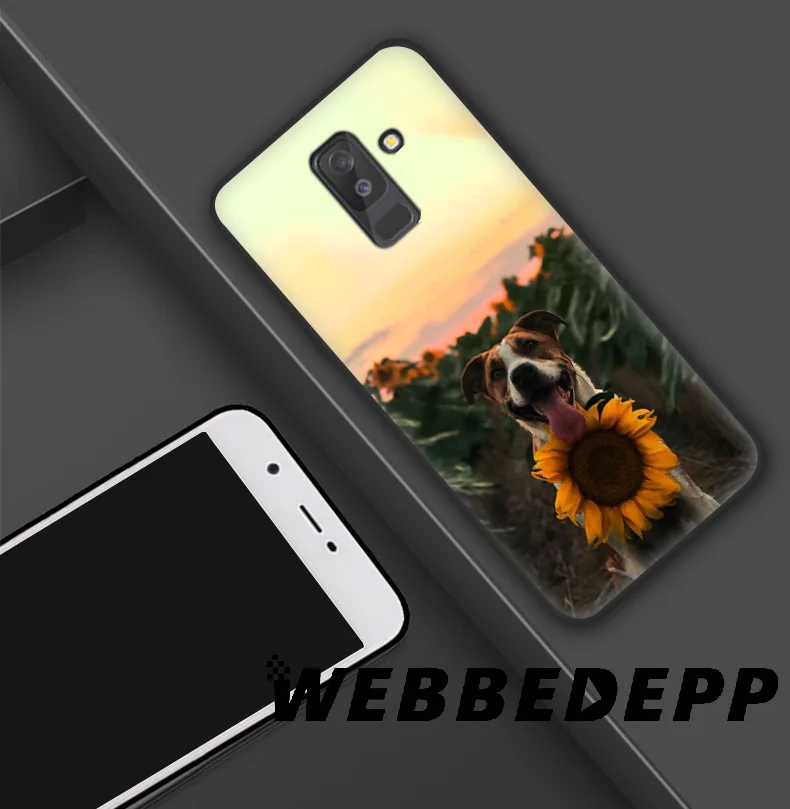 WEBBEDEPP Pit Bull Lovely Pet Dog Pitbull Soft Silicone Case for Samsung Galaxy A9 A8 A7 A6 Plus 2018 A5 A3 2017 2016 Note 9 8 |