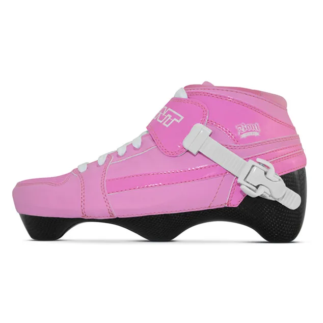 Pink BONT преследование 3PT Inline Катание на коньках ботинки три точки скорость Катание на коньках ботинки - Цвет: Pink