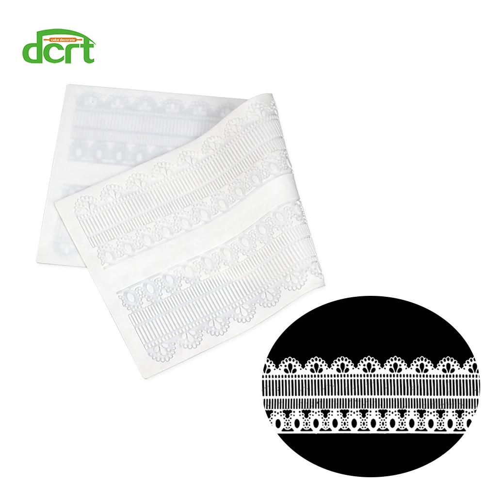 

Silicone Mat Lace Cake Fondant Flower Pattern Sugar Lace Mould Wedding Cake Decorating Lace Mold
