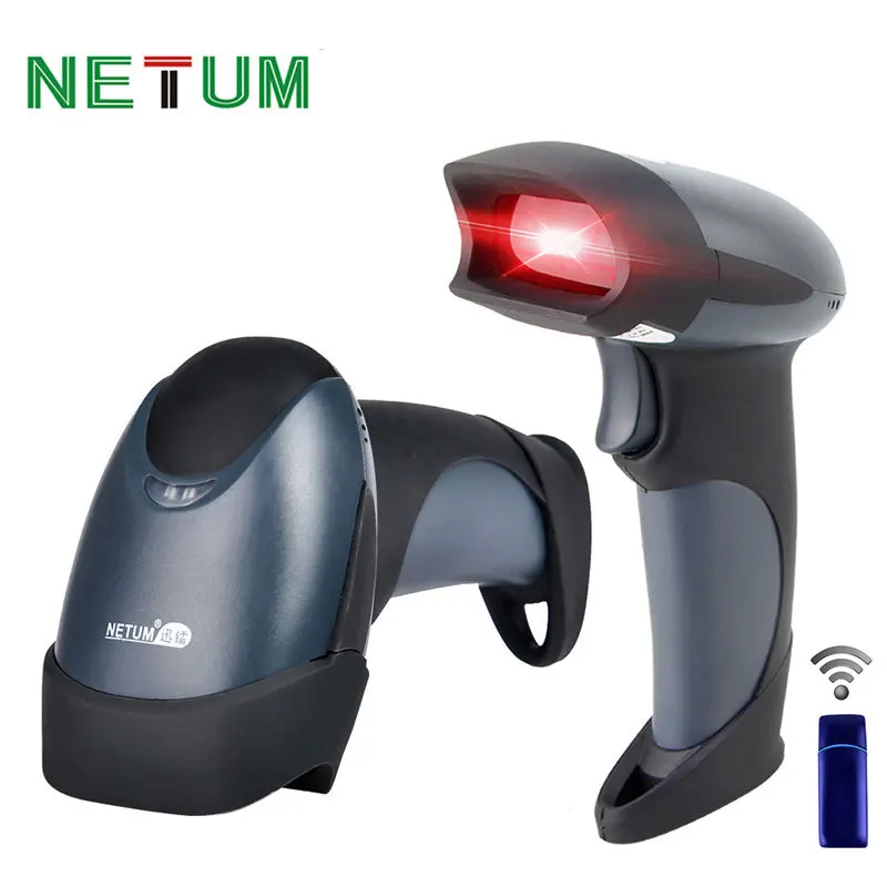 NETUM NT-M2 портативный лазерный беспроводной сканер штрих-кода считыватель USB 433 МГц 256кб флэш-памяти 3000 штрих-кодов для Windows MAC